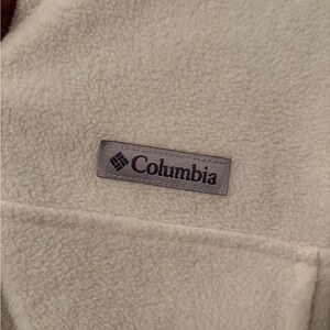 Columbia Tan and Cream Fleece Jacket